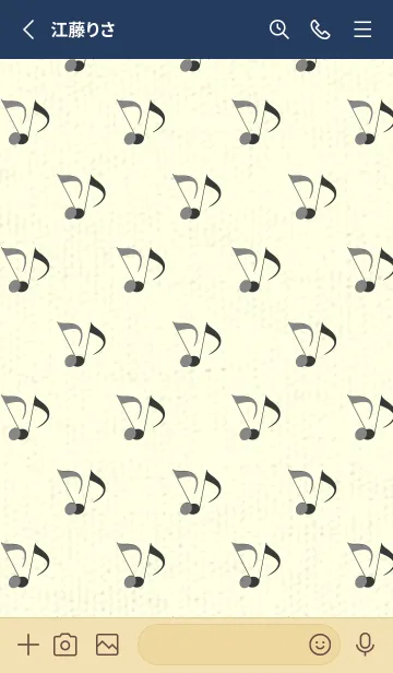 [LINE着せ替え] Clef dot バトルシップグレイの画像2