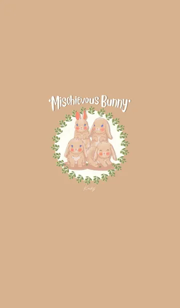 [LINE着せ替え] Mischievous Bunnyの画像1