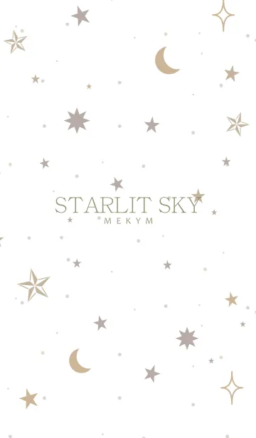 [LINE着せ替え] SIMPLE STARLIT SKY.MEKYM 21の画像1