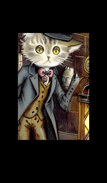 [LINE着せ替え] 猫紳士街#FL021。の画像1