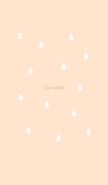 [LINE着せ替え] drop simple♡orange14_1の画像1