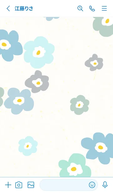 [LINE着せ替え] 6色の花輪10の画像2