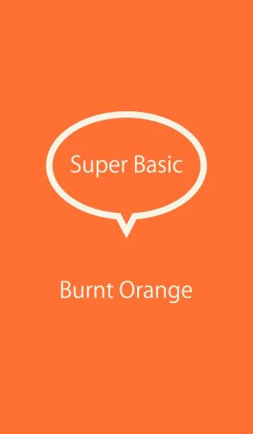 [LINE着せ替え] Super Basic Burnt Orangeの画像1