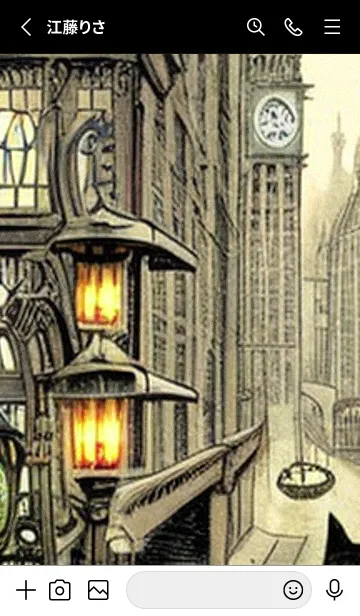 [LINE着せ替え] 猫紳士街#FL014。の画像2