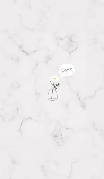 [LINE着せ替え] デイジーマーブル♡Greige02_1の画像1