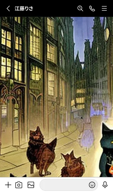 [LINE着せ替え] 猫紳士街#FM012。の画像2