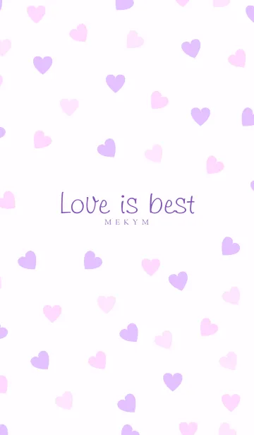 [LINE着せ替え] Love is best - PURPLE PINK 14の画像1