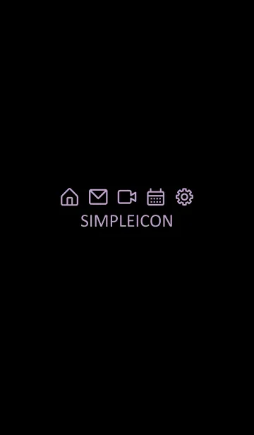 [LINE着せ替え] SIMPLE ICON -BLACK- 60の画像1