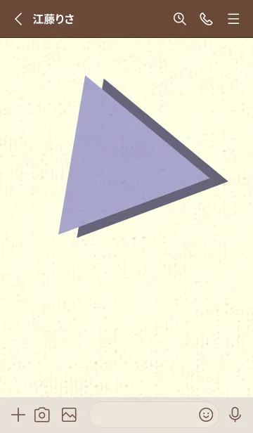 [LINE着せ替え] 三角型の着せかえ ペールオーキッドの画像2