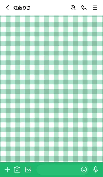 [LINE着せ替え] ザ ハート チェック .55の画像2