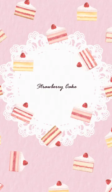 [LINE着せ替え] Strawberry Cake 1 - 06-05 ピンク Ver.aの画像1