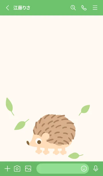 [LINE着せ替え] The Little Hedgehogの画像2