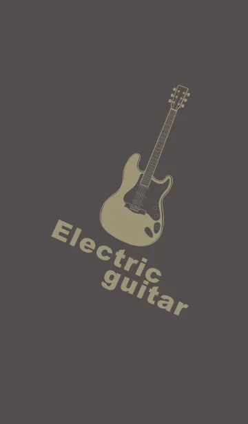 [LINE着せ替え] ELECTRIC GUITAR CLR 消炭色の画像1