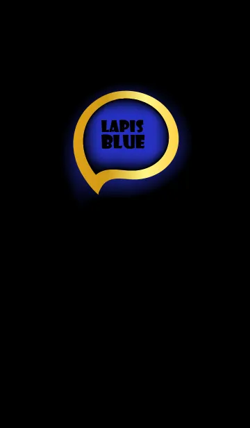 [LINE着せ替え] Lapis Blue Gold Black Theme (JP)の画像1