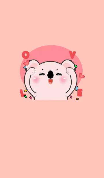 [LINE着せ替え] Simple Pink Koala Lover Theme (JP)の画像1