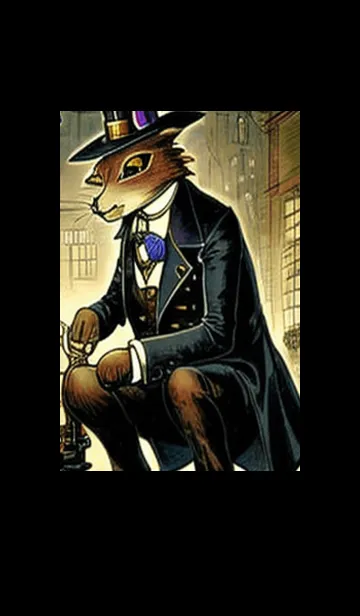 [LINE着せ替え] 猫紳士街#FM05。の画像1