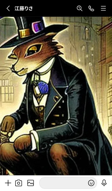 [LINE着せ替え] 猫紳士街#FM05。の画像2