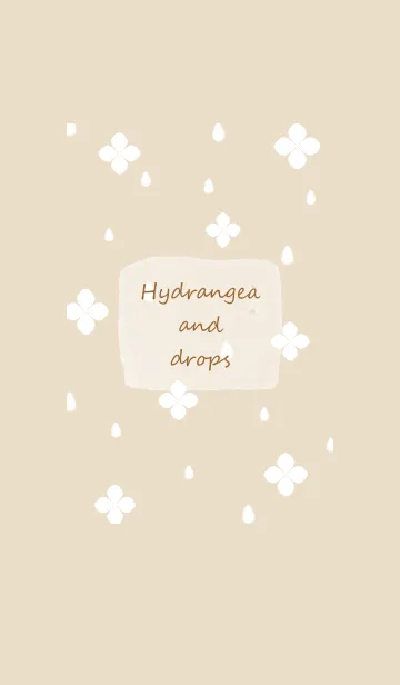 紫陽花と雫♡beige05_1の着せ替えメイン画像