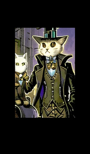 [LINE着せ替え] 猫紳士街#FL028。の画像1