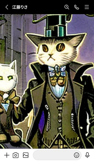 [LINE着せ替え] 猫紳士街#FL028。の画像2