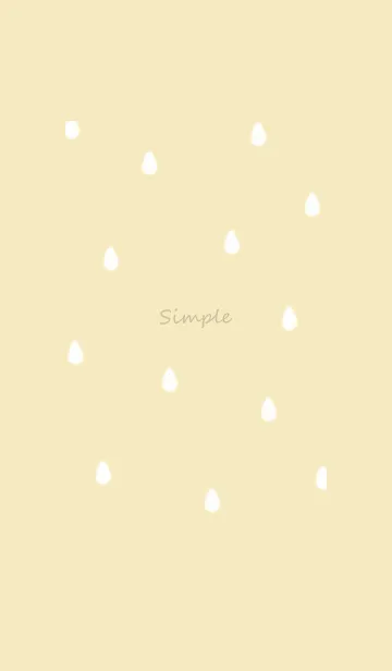 [LINE着せ替え] drop simple♡yellow15_1の画像1