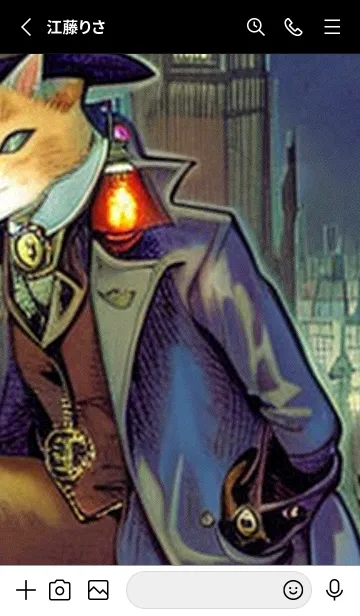 [LINE着せ替え] 猫紳士街#FM028。の画像2