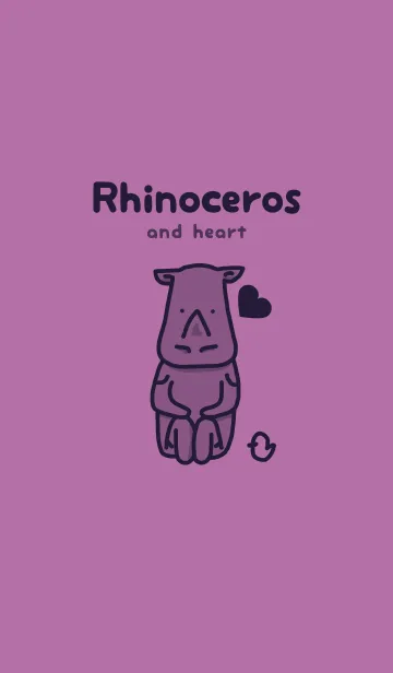 [LINE着せ替え] サイとハート ペールモーベットの画像1