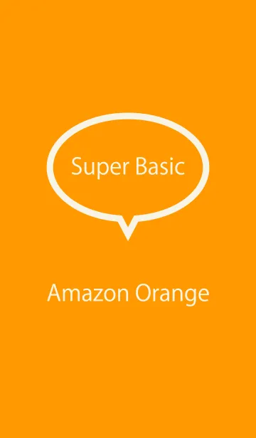 [LINE着せ替え] Super Basic Amazon Orangeの画像1