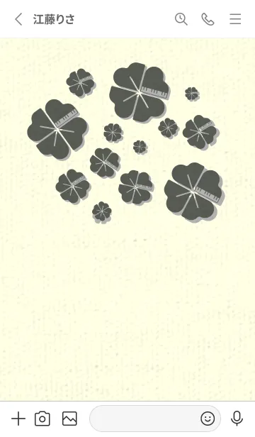 [LINE着せ替え] Piano clover うぐいす色の画像2