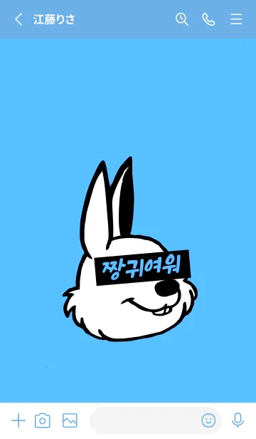 [LINE着せ替え] 韓国 ラビット 26の画像2