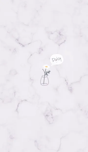 [LINE着せ替え] デイジーマーブル♡violet04_1の画像1