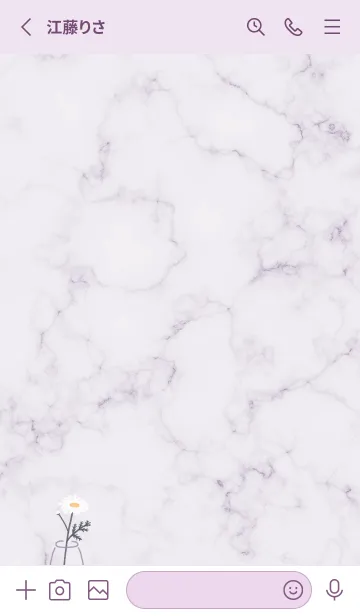 [LINE着せ替え] デイジーマーブル♡violet04_1の画像2