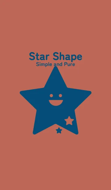 [LINE着せ替え] 星型の着せかえ テラコッタの画像1