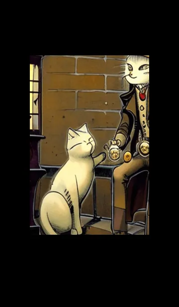 [LINE着せ替え] 猫紳士街#FM017。の画像1