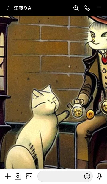 [LINE着せ替え] 猫紳士街#FM017。の画像2