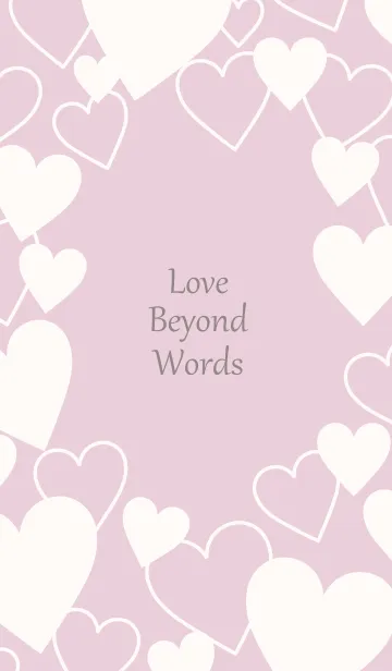 [LINE着せ替え] Love beyond words-DUSKY PINK 13の画像1