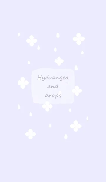[LINE着せ替え] 紫陽花と雫♡lilac13_1の画像1