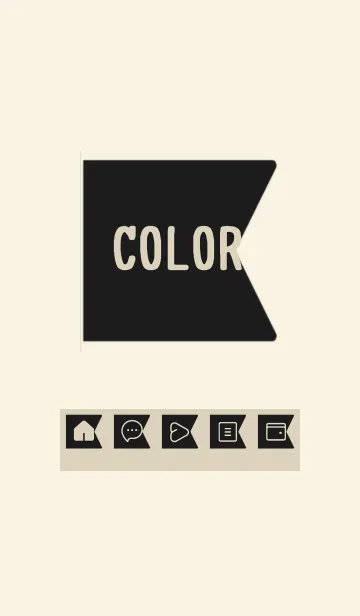 [LINE着せ替え] beige color O28の画像1