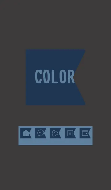 [LINE着せ替え] blue color O30の画像1