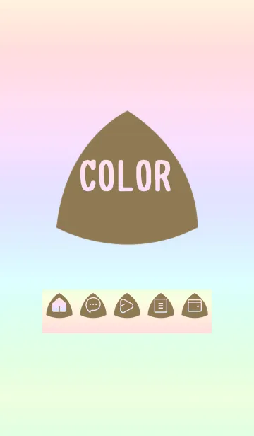 yellow color rainbow L05の着せ替えメイン画像