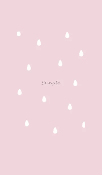 [LINE着せ替え] drop simple♡dustypink09_1の画像1