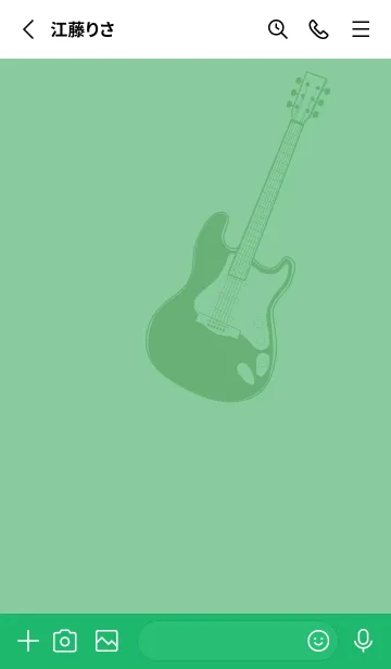 [LINE着せ替え] ELECTRIC GUITAR CLR 葦葉色の画像2