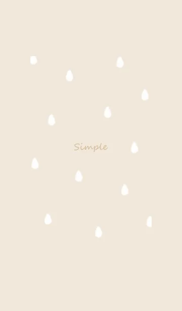 [LINE着せ替え] drop simple♡beige05_1の画像1