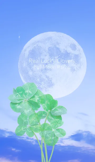 [LINE着せ替え] Real Lucky Clovers Full Moon #1-23の画像1