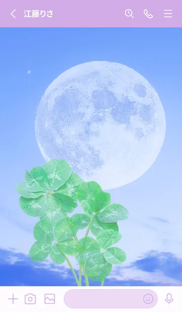 [LINE着せ替え] Real Lucky Clovers Full Moon #1-23の画像2
