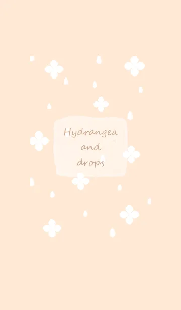 [LINE着せ替え] 紫陽花と雫♡orange14_1の画像1