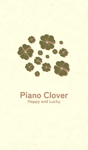 [LINE着せ替え] Piano clover 海松色の画像1