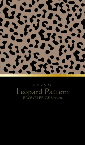 [LINE着せ替え] Leopard Pattern - BROWN BEIGE 14の画像1