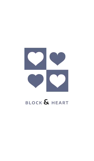 [LINE着せ替え] ブロック＆ハート 23の画像1
