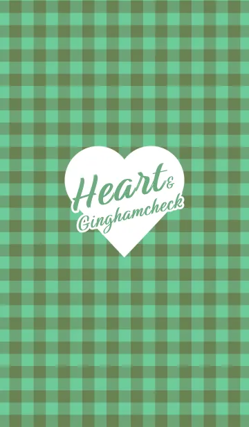 [LINE着せ替え] ハート ギンガムチェック 18の画像1